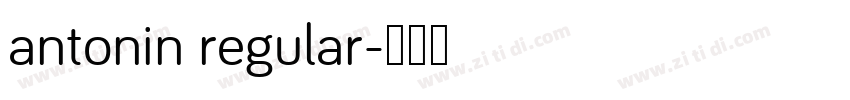 antonin regular字体转换